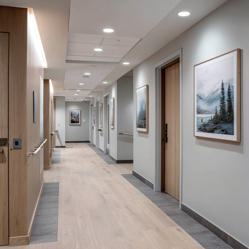 Outdoor amenities at ABH Rehab in Pacific Palisades, California